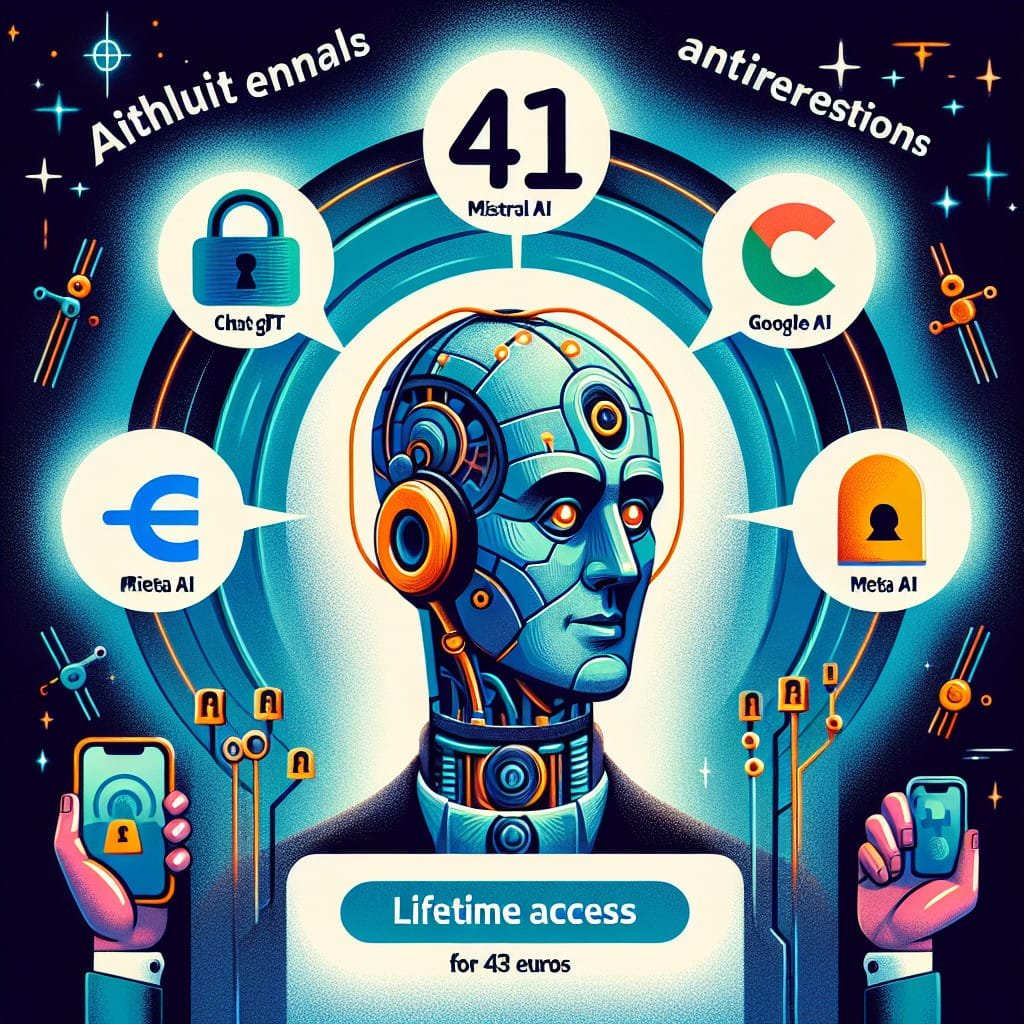 À vie pour 43€ : Accédez à ChatGPT, Mistral AI, Google AI et Meta AI sans limites !
