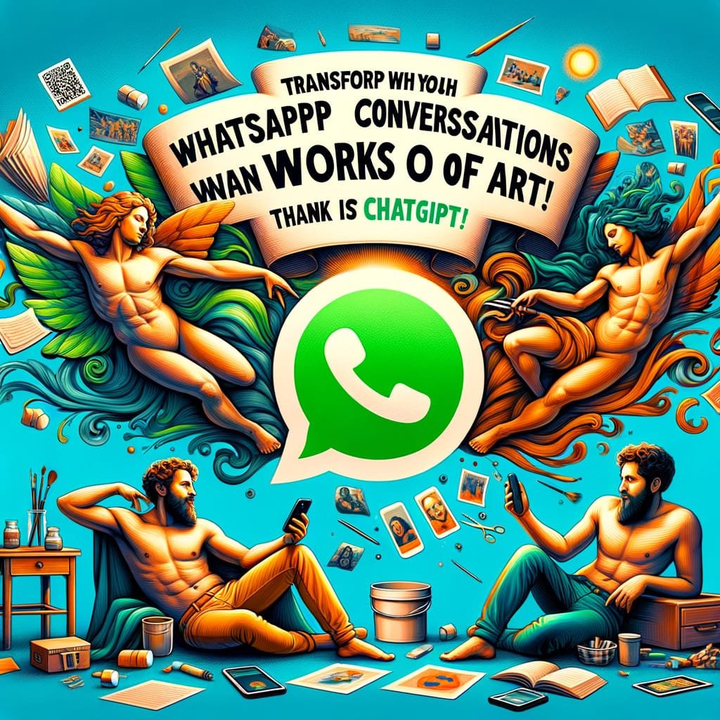 Transformez vos conversations WhatsApp en œuvres d’art grâce à ChatGPT !